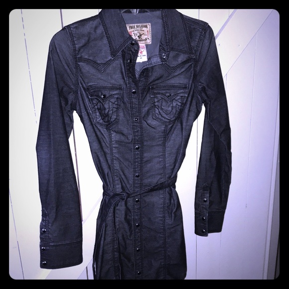 True Religion Dresses & Skirts - True religion corduroy dress size xs